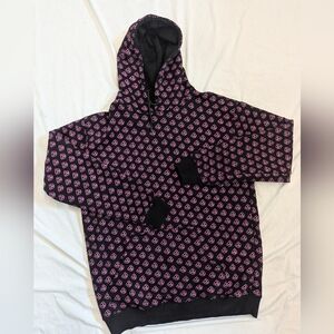 Shane Dawson Men's Large Pullover Hoodie Black And Pink Graphics Thick And Warm